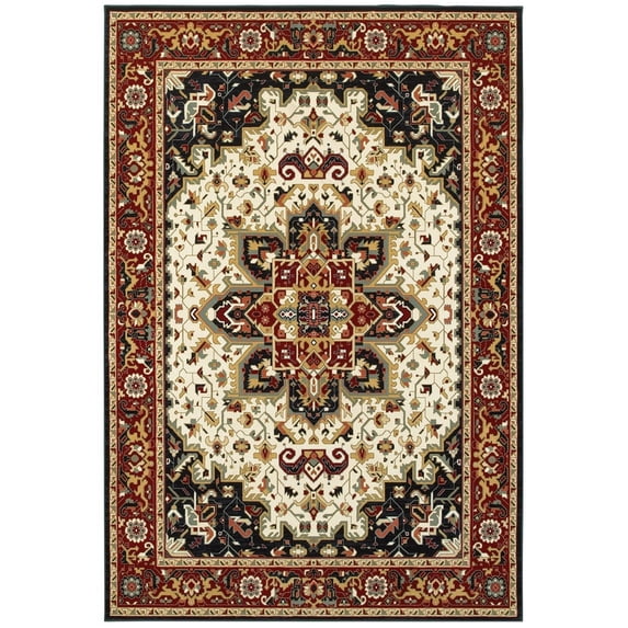 Moretti Nepal Area Rug 096W1 Red Vines Petals 9' 10" x 12' 10" Rectangle