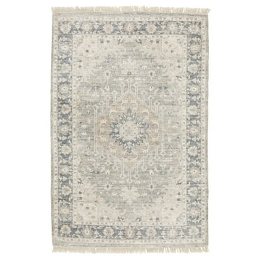 Moretti Opal Area Rug 45302 Beige Petals Bulbs 5' x 8' Rectangle