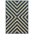 thumbnail image 1 of Moretti Origin Indoor/Outdoor Area Rug 4589L Outdoor Navy Chevron Triangles 2' 3" x 7' 6" Rectangle, 1 of 1