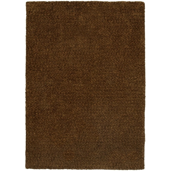 Moretti Outback Area Rug 73404 Brown Monochrome Single-Color 3' x  5' Rectangle