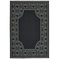 Moretti Parker Area Rug 1247K Black Dotted Ogee 8' 6" x 13' 0" Rectangle