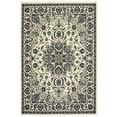 thumbnail image 1 of Moretti Parker Area Rug 1248W Ivory Scrolls Petals 6' 7" x  9' 6" Rectangle, 1 of 1