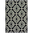 thumbnail image 1 of Moretti Parker Area Rug 1491Z Black Curves Angled 5' 3" x  7' 6" Rectangle, 1 of 1
