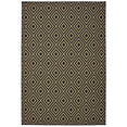 thumbnail image 1 of Moretti Parker Area Rug 2335K Black Diamond Diagonals 3' 7" x  5' 6" Rectangle, 1 of 1