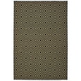thumbnail image 1 of Moretti Parker Area Rug 2335K Black Diamond Diagonals 8' 6" x 13' 0" Rectangle, 1 of 1