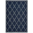 thumbnail image 1 of Moretti Parker Area Rug 7765B Navy Lines Dotted 7' 10" x 10' 10" Rectangle, 1 of 1
