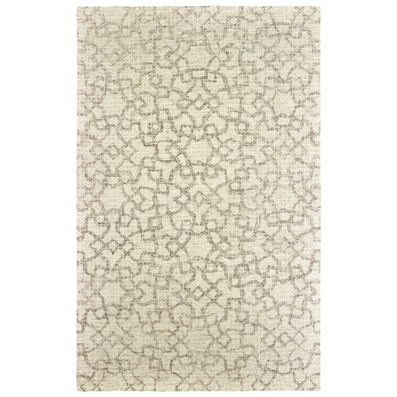 Moretti Pride Area Rug 55608 Tan Diamonds Interlocking 2' 6" x 8' Rectangle