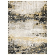 Moretti Quark Area Rug 2061X Beige Damaged Bleached 6 7" x 9 6" Rectangle