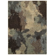 Moretti Remark Area Rug 8011B Blue Shaded Faded 3 3 x 5 2 Rectangle