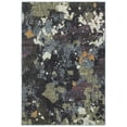 thumbnail image 1 of Moretti Remark Area Rug 8029A Navy Splotched Splattered 5' 3" x  7' 3" Rectangle, 1 of 1