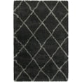 thumbnail image 1 of Moretti Reserve Shag Area Rug 090K1 Charcoal Diamonds Diagonal 3' 10" x  5' 5" Rectangle, 1 of 1