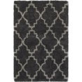 thumbnail image 1 of Moretti Reserve Shag Area Rug 092K1 Charcoal Ogee Curves 1' 10" x  3' 3" Rectangle, 1 of 1