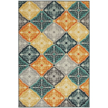 Moretti Scarborough Area Rug 2063X Multi Blocks Diamonds 9' 10" x 12' 10" Rectangle