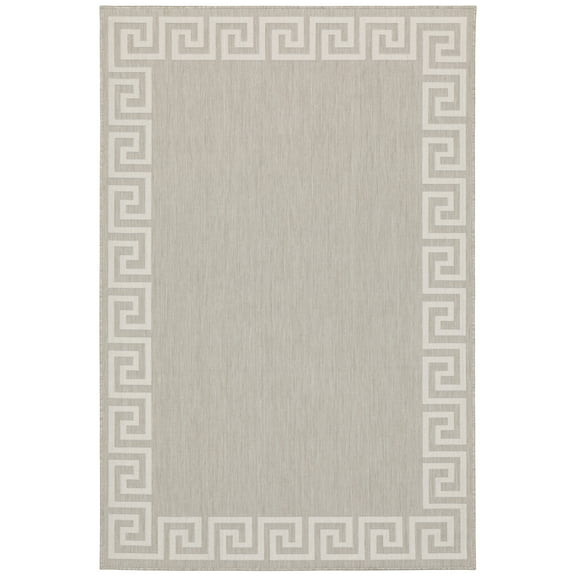 Moretti Sonato Area Rug 6560D Outdoor Grey Solid Flat 1' 10" x  7' 3" Rectangle