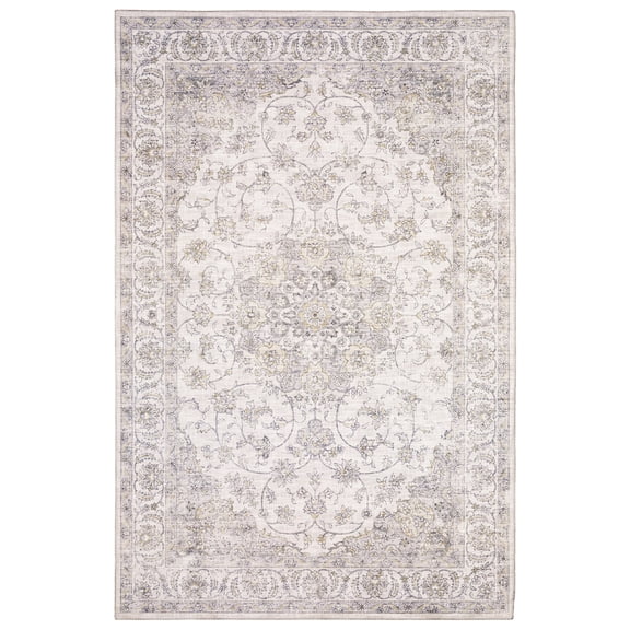 Moretti String Area Rug MYP01 Beige Faded Bulbs 8' 9" x 12' Rectangle