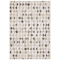 Moretti String Area Rug MYP18 Beige Diagonal Diamond 2' x 8' Rectangle