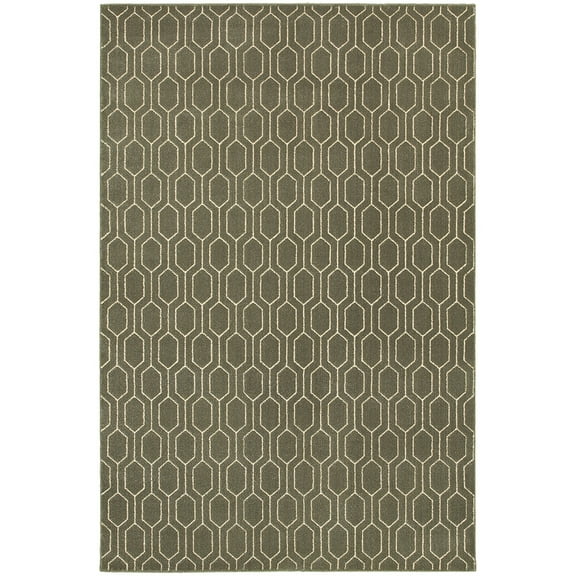 Moretti Tacha Area Rug 8021D Grey Diamonds Lines 9' 10" x 12' 10" Rectangle