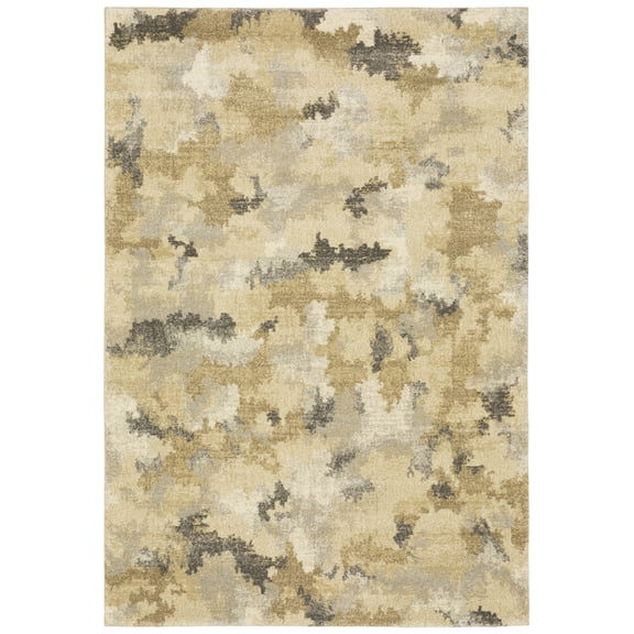 Moretti Teeneck Area Rug 2268Z Beige Clouded Faded 3' 10" x  5' 5" Rectangle