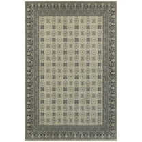 Moretti Vert Area Rug 4440S Ivory Circles Dots 9' 10" x 12' 10" Rectangle