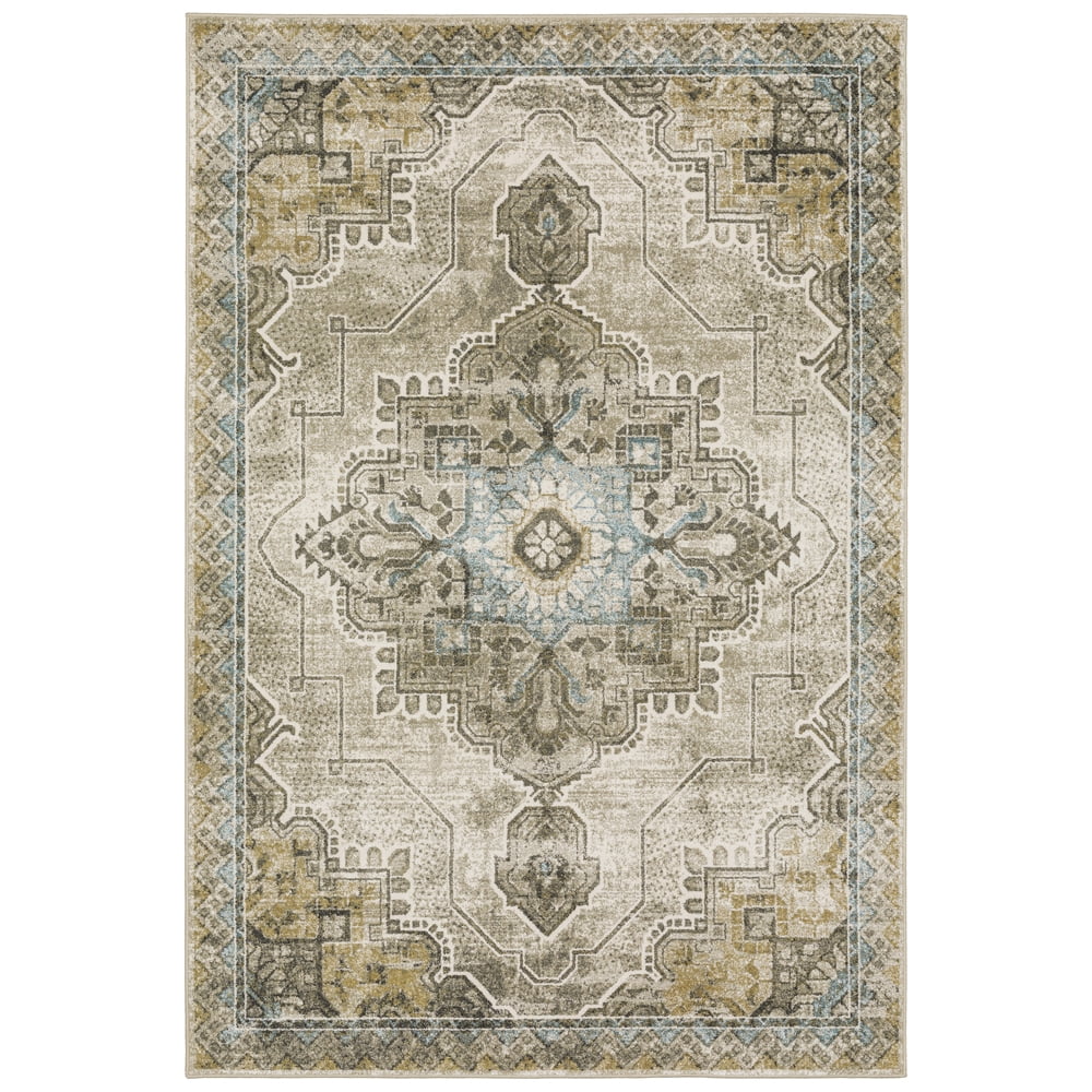 Moretti Viola Area Rug 1104W Grey Faded Lines 3' 10