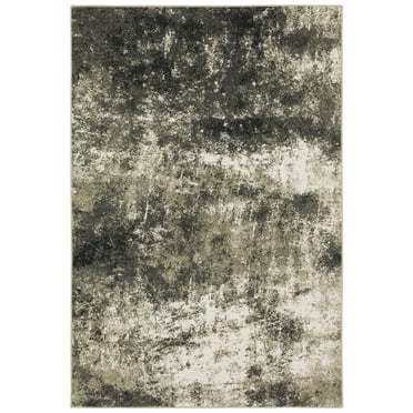 Moretti Viola Area Rug 4332Y Charcoal Faded Vintage 5' 3" x  7' 3" Rectangle