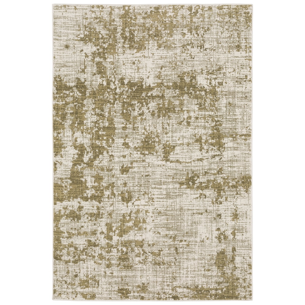 Moretti Viola Area Rug 539W8 Beige Worn Distressed 6' 7