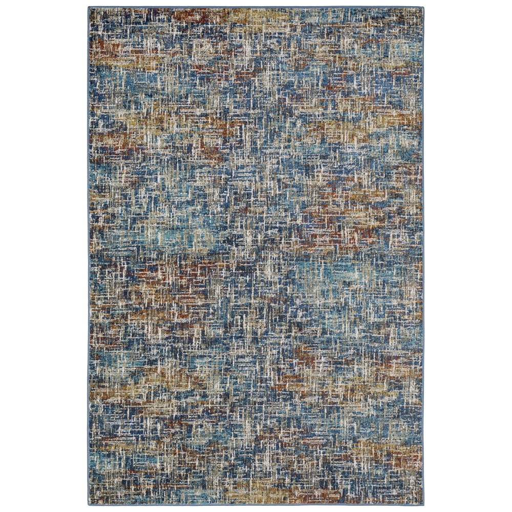 Moretti Viola Area Rug 5573X Blue Static Vintage 6' 7