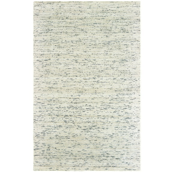 Moretti Virve Area Rug 45902 Ivory Banded Rows 8' x 10' Rectangle