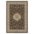 thumbnail image 1 of Moretti Wembley Area Rug 033B2 Black Floral Bordered 6' 7" x  9' 6" Rectangle, 1 of 1
