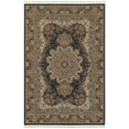 thumbnail image 1 of Moretti Wembley Area Rug 5501K Black Wheel Rings 6' 7" x  9' 6" Rectangle, 1 of 1