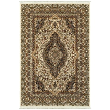 Moretti Wembley Area Rug 5560W Ivory Medallion Eye 9' 10" x 12' 10" Rectangle