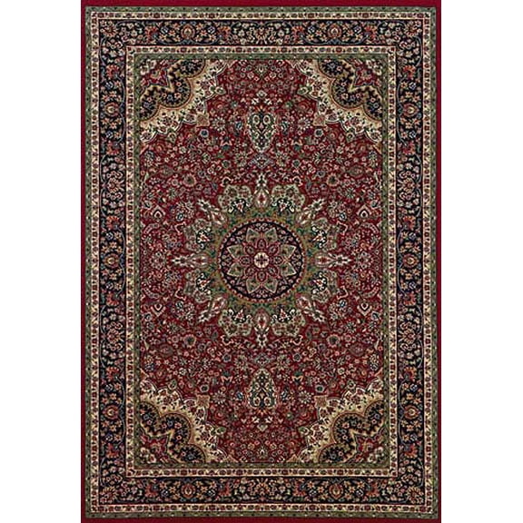 Moretti Wesley Area Rug 116R3 Red Medallion Border 1' 11" x 3' 3" Rectangle