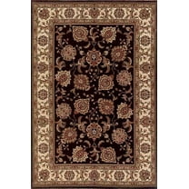 Moretti Wesley Area Rug 117D3 Brown Persian Vines 8' x 8' Square