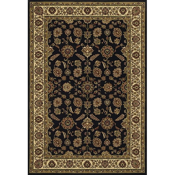 Moretti Wesley Area Rug 271D3 Brown Persian Vines 6' 7" x 9' 6" Rectangle