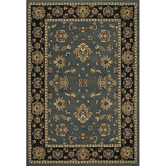 Moretti Wesley Area Rug 623H3 Blue Persian Vines 8' x 8' Round