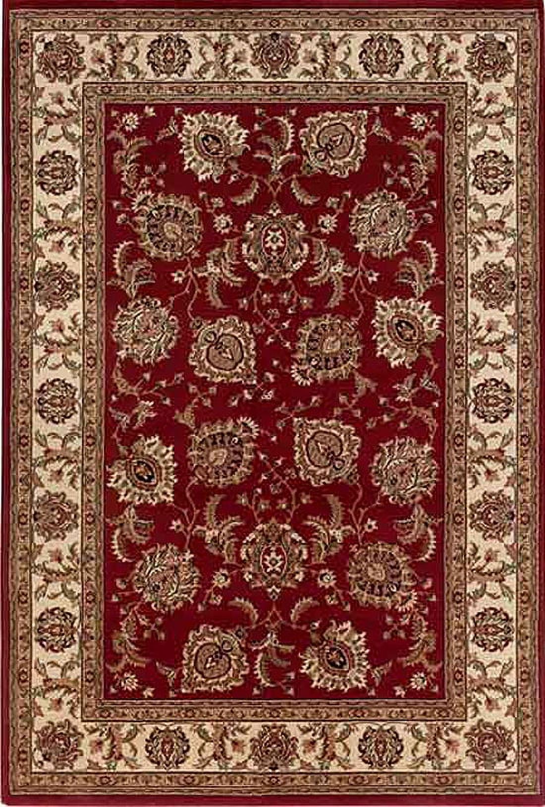Moretti Wesley Area Rugs - 117C3 Bordered Persian Vines Leaves Rug - 8 ...