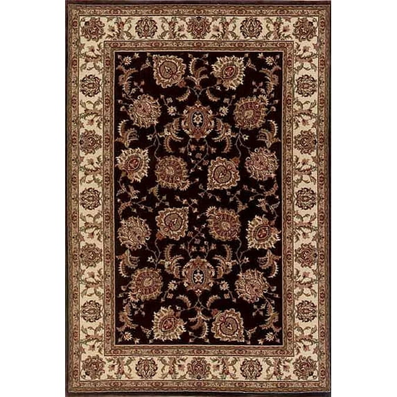 Moretti Wesley Area Rugs - 117D3 Bordered Persian Vines Leaves Rug - 2' 3" x 7' 9" Rectangle
