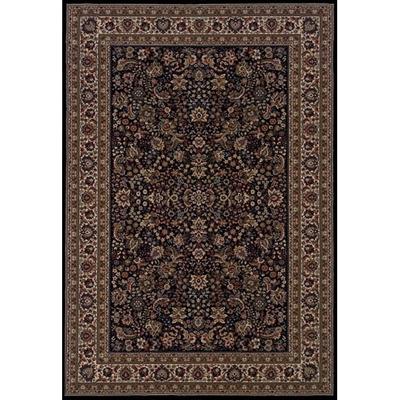 Moretti Wesley Area Rugs - 213K8 Floral Persian Flowers Leaves Border Rug - 10' x 12' 7" Rectangle