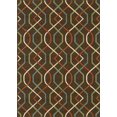 thumbnail image 1 of Moretti Wordhaven Area Rug 896N6 Brown Lines Zig Zag 5' 3" x 7' 6" Rectangle, 1 of 1