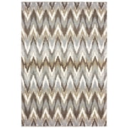 Moretti Wynn Area Rug 004D6 Grey Angled Chevrons 2 x 3 Rectangle