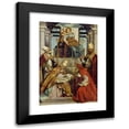 thumbnail image 1 of Moretto Da Brescia 17x24 Black Modern Framed Museum Art Print Titled - Virgin and Child Enthroned with the Four Fathers of the Latin Church (ca. 1540 - 1550), 1 of 5