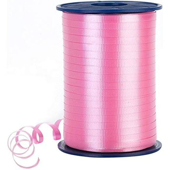 Morex Crimped Curling Ribbon Balloon String 3/16"X500yd, Pink