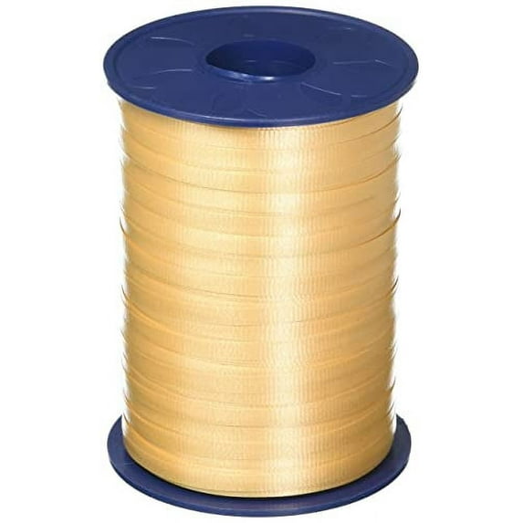 Morex Crimped Curling Ribbon .1875"X500yd-Soft Gold