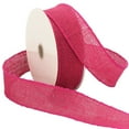 thumbnail image 1 of Morex Ribbon #1252 Burlap (Wired) Ribbon, 1.5" x 10 Yd, Hot Pink, 1 of 31