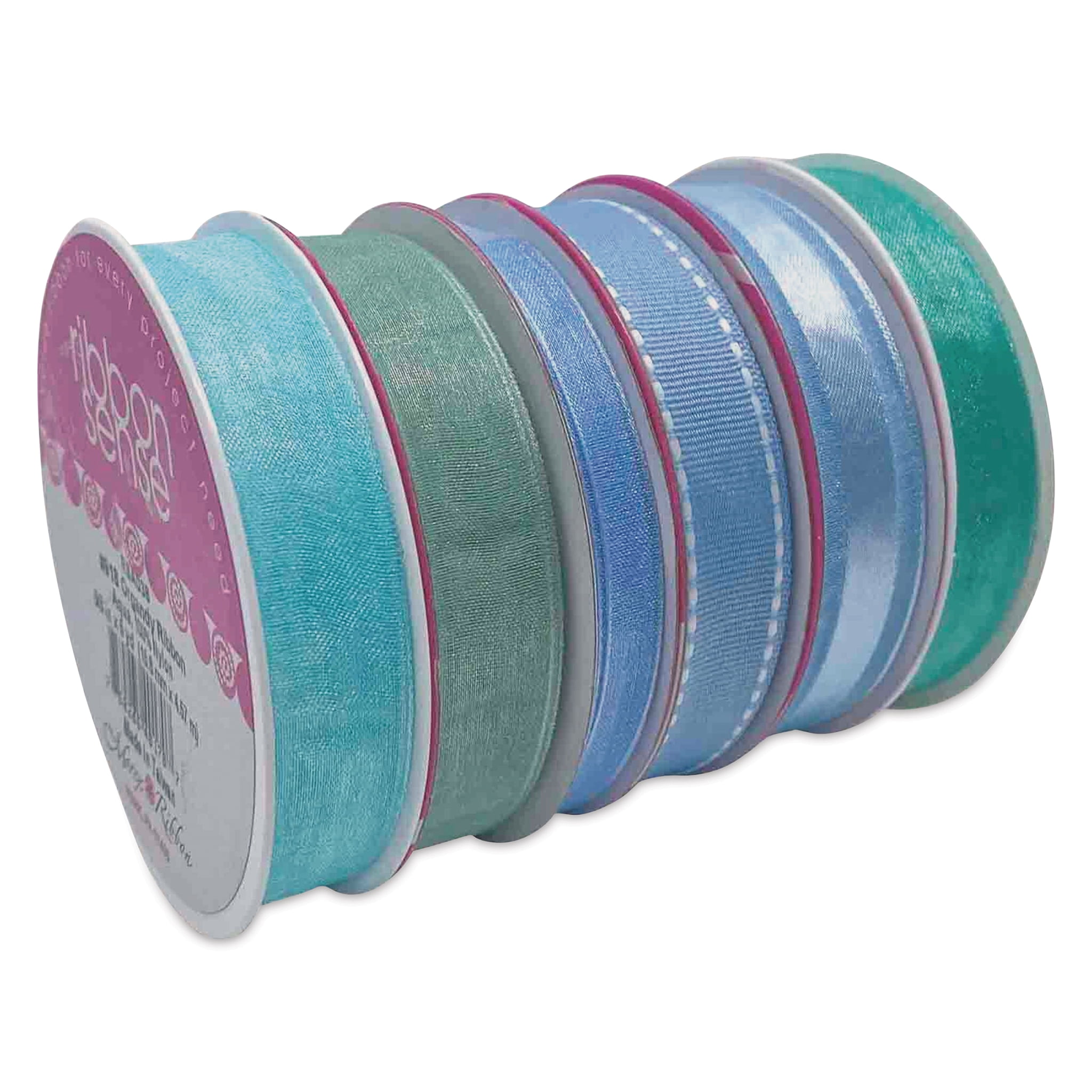Morex Ribbon Raffia Blue Morex Ribbon Assortments - Ocean Blue, Set of 6 Rolls, 26 yds - Walmart ...