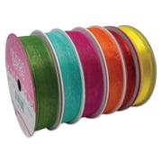 Morex Ribbon Assortments - Party On, Set of 6 Rolls, 28 yds