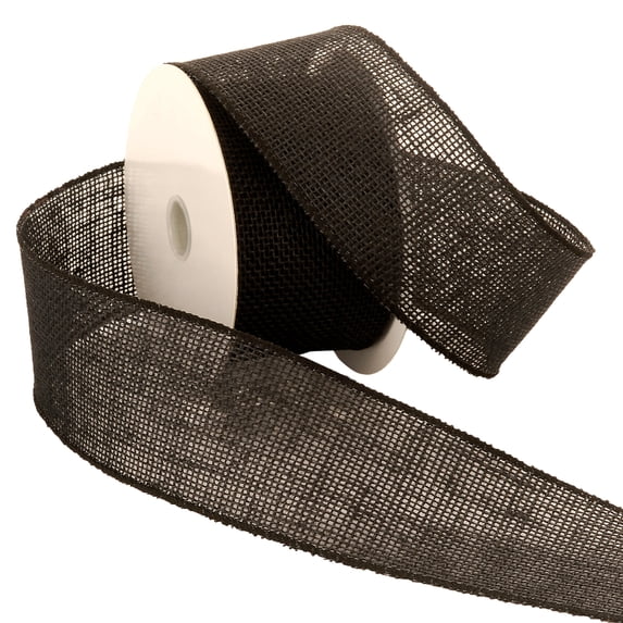 Morex Ribbon, Burlap, 2-1/2 in x 10 yd, Black