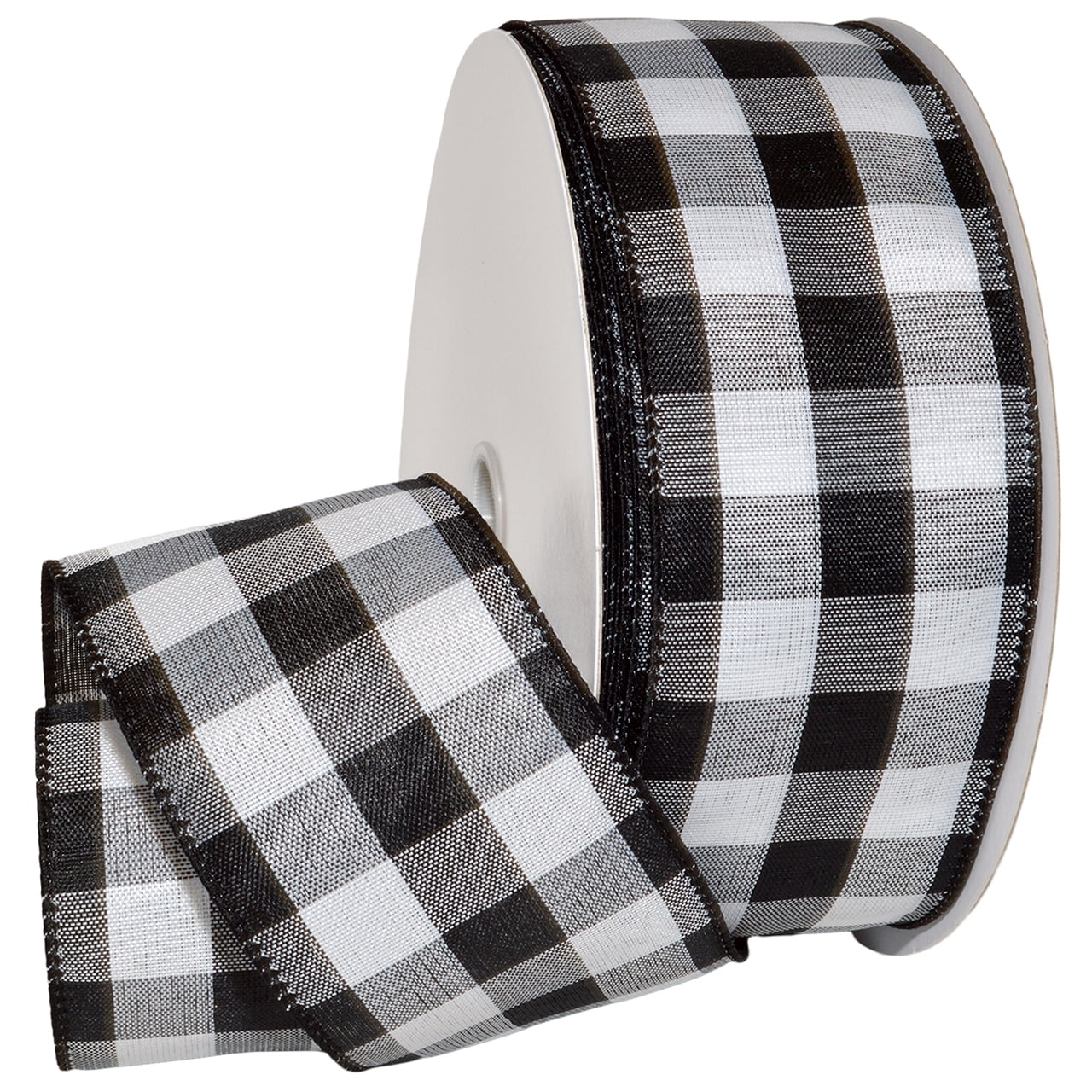 Morex Ribbon, Cambridge, 2-1/2 in x 50 yd, Black/White
