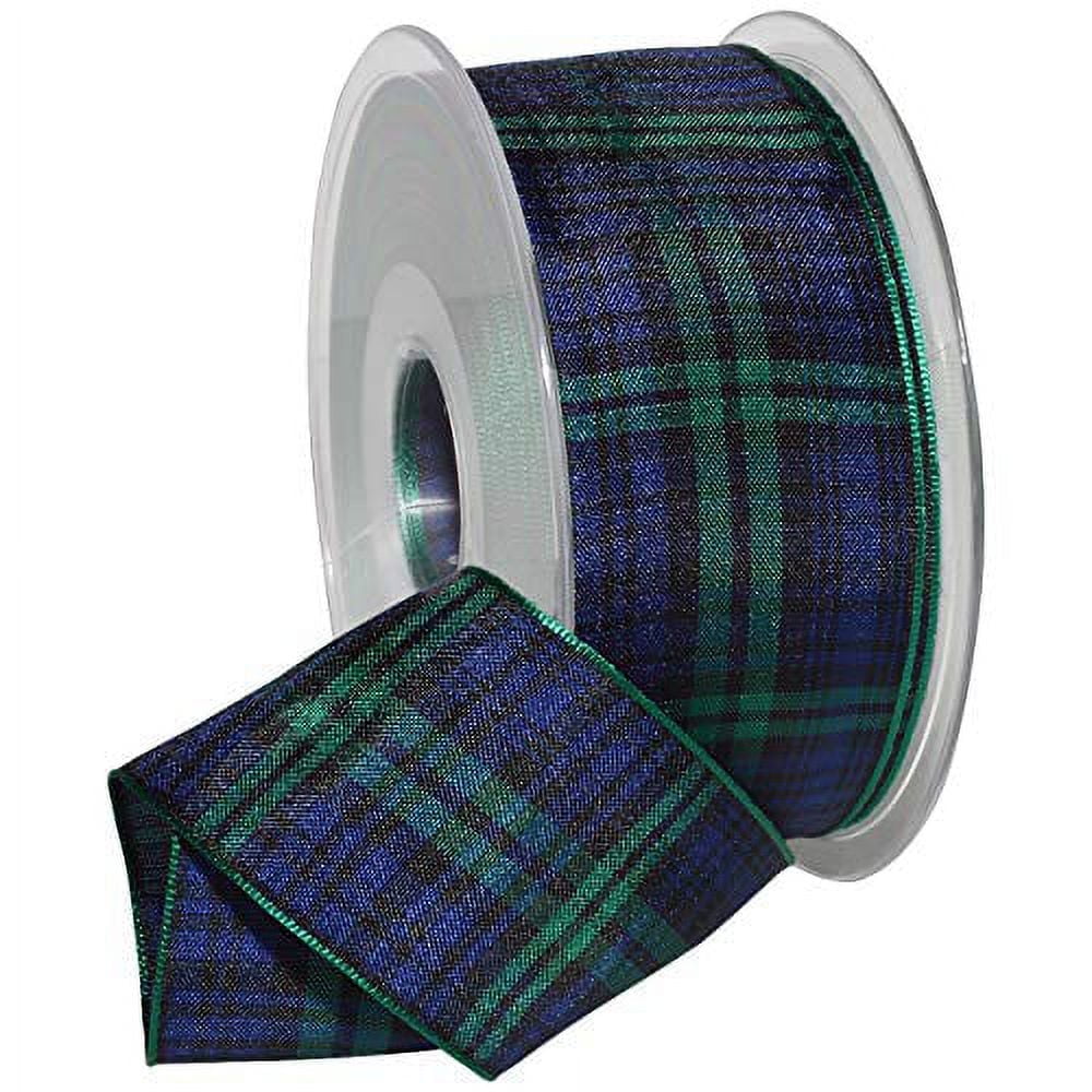 Morex Ribbon Edinburgh Ribbon, 1.5 inches by 27 yards, Black Watch Tartan