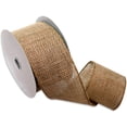 thumbnail image 1 of Morex Ribbon, Wired Burlap Ribbon, 2-1/2 in x 10 yd, Natural, 1 of 2